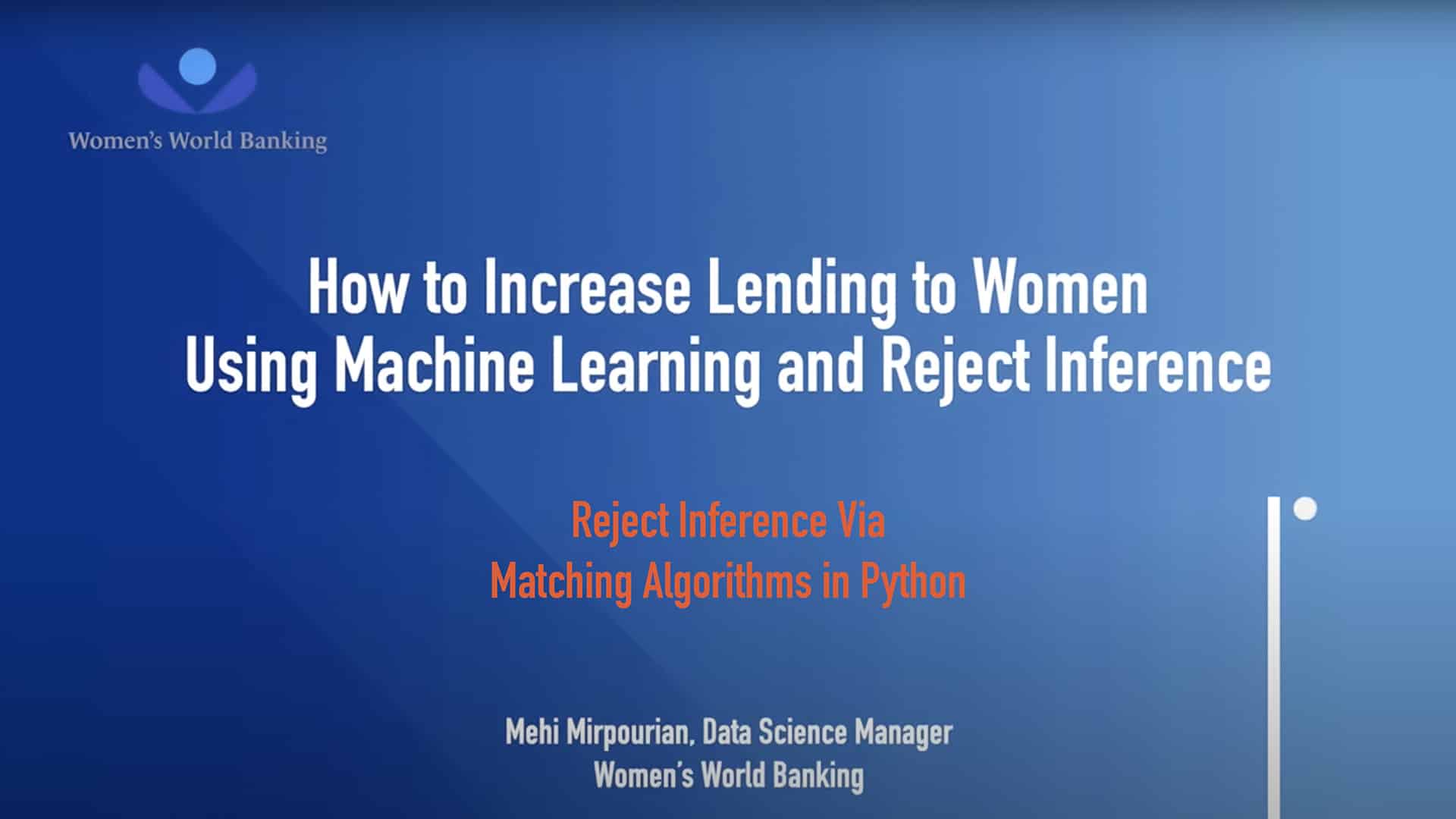 wwb courses Reject Inference Via Matching Algorithms in Python