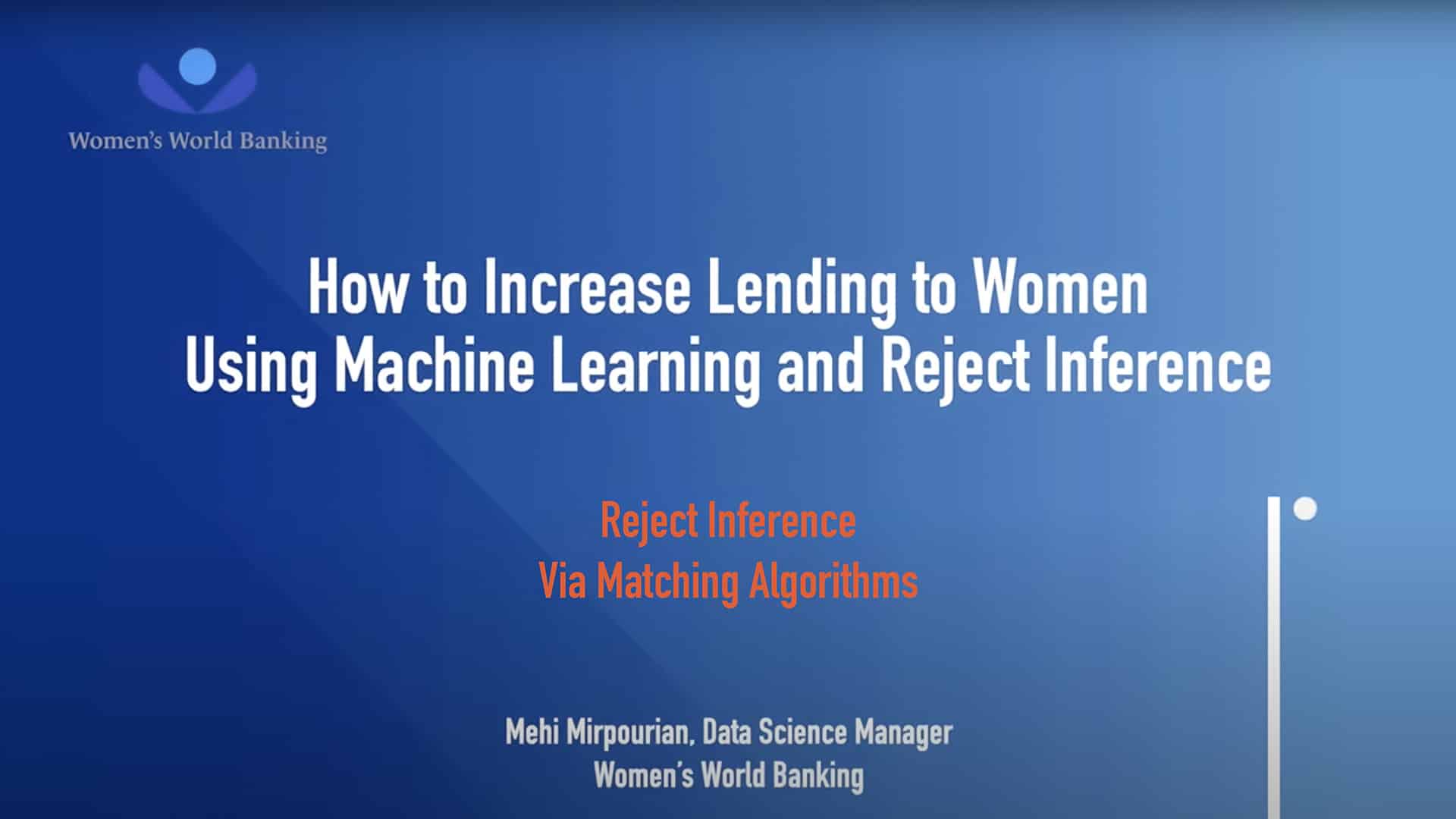 wwb courses Reject Inference Via Matching Algorithms