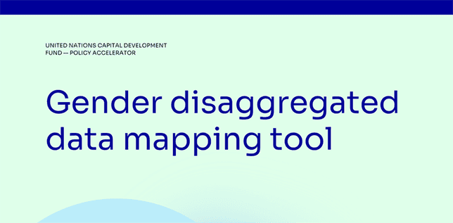 Gender disaggregated data mapping tool